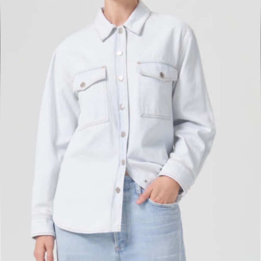 AGOLDE - Women’s Axton Button Down Shirt (Shift)